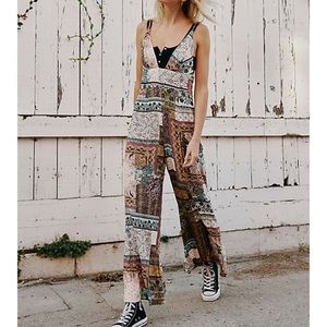 Free People Patchwork Jumpsuit 🌹